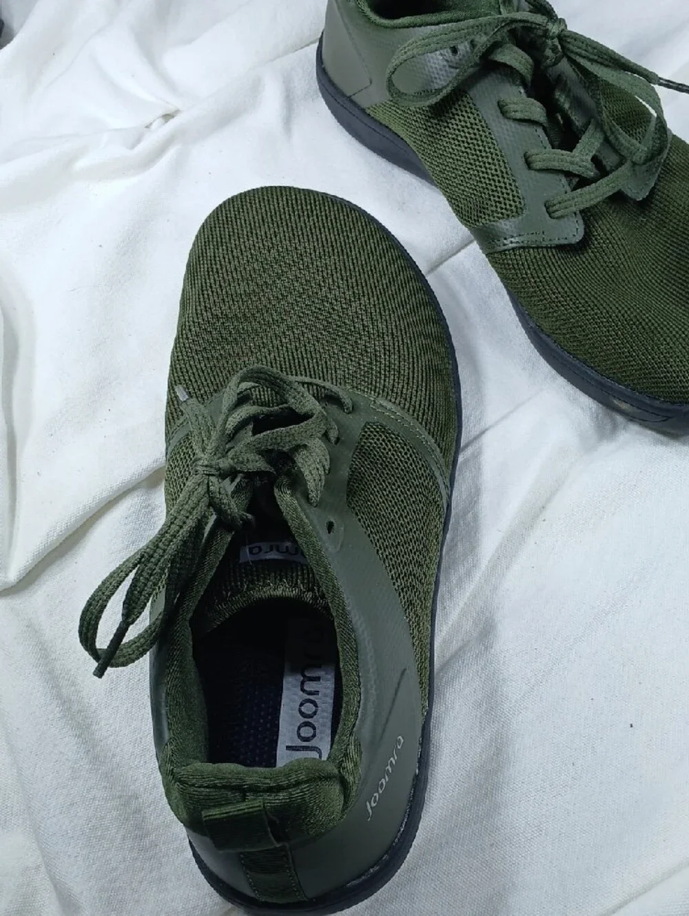 Joomra Men's Olive Green Lightweight Barefoot Mesh Sneakers